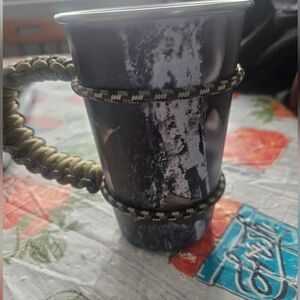 Camouflage Camo Paracord 550 Cord Cup Mug Handle Tactical Camping Outdoor